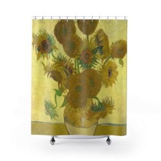 sunflowers shower curtain