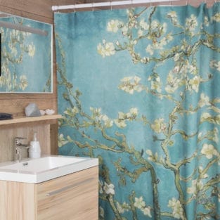 almond blossom shower curtains