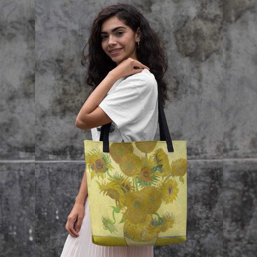 sunflowers tote bags