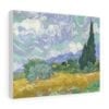 wheatfield with cypresses canva wrap