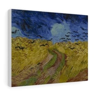 wheatfield with crows canva wraps