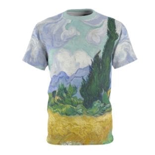 wheat field with cypresses t shirt